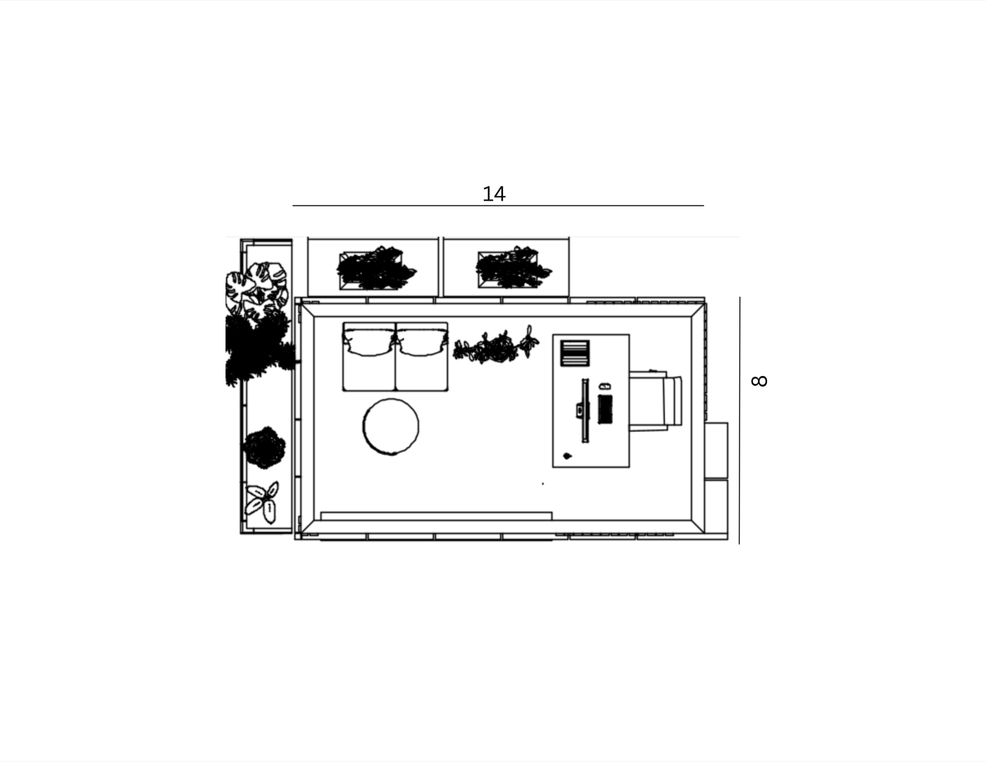 Office-Pod floor plan