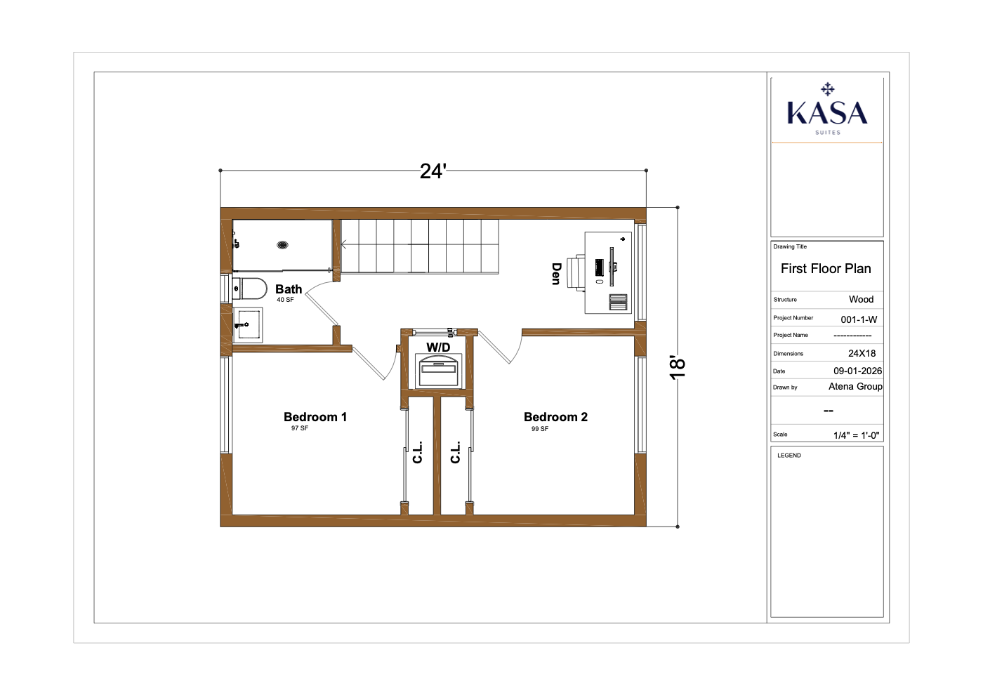 XL-1 second floor plan