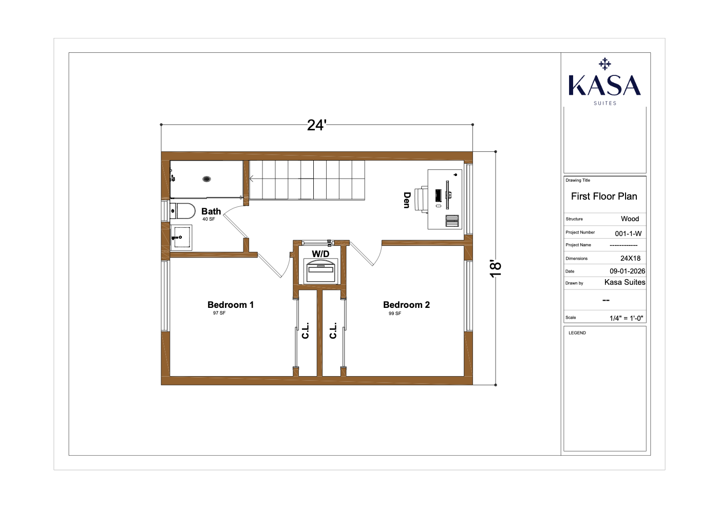 XL-1 second floor plan